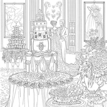 Load image into Gallery viewer, Bridgerton Coloring Book: From the Gardens to the Ballrooms