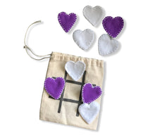 Load image into Gallery viewer, Felt Heart Tic Tac Toe