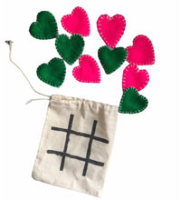 Load image into Gallery viewer, Felt Heart Tic Tac Toe