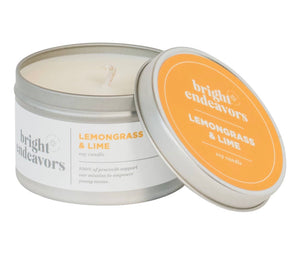 Bright Endeavors Lemongrass & Lime Soy Candle