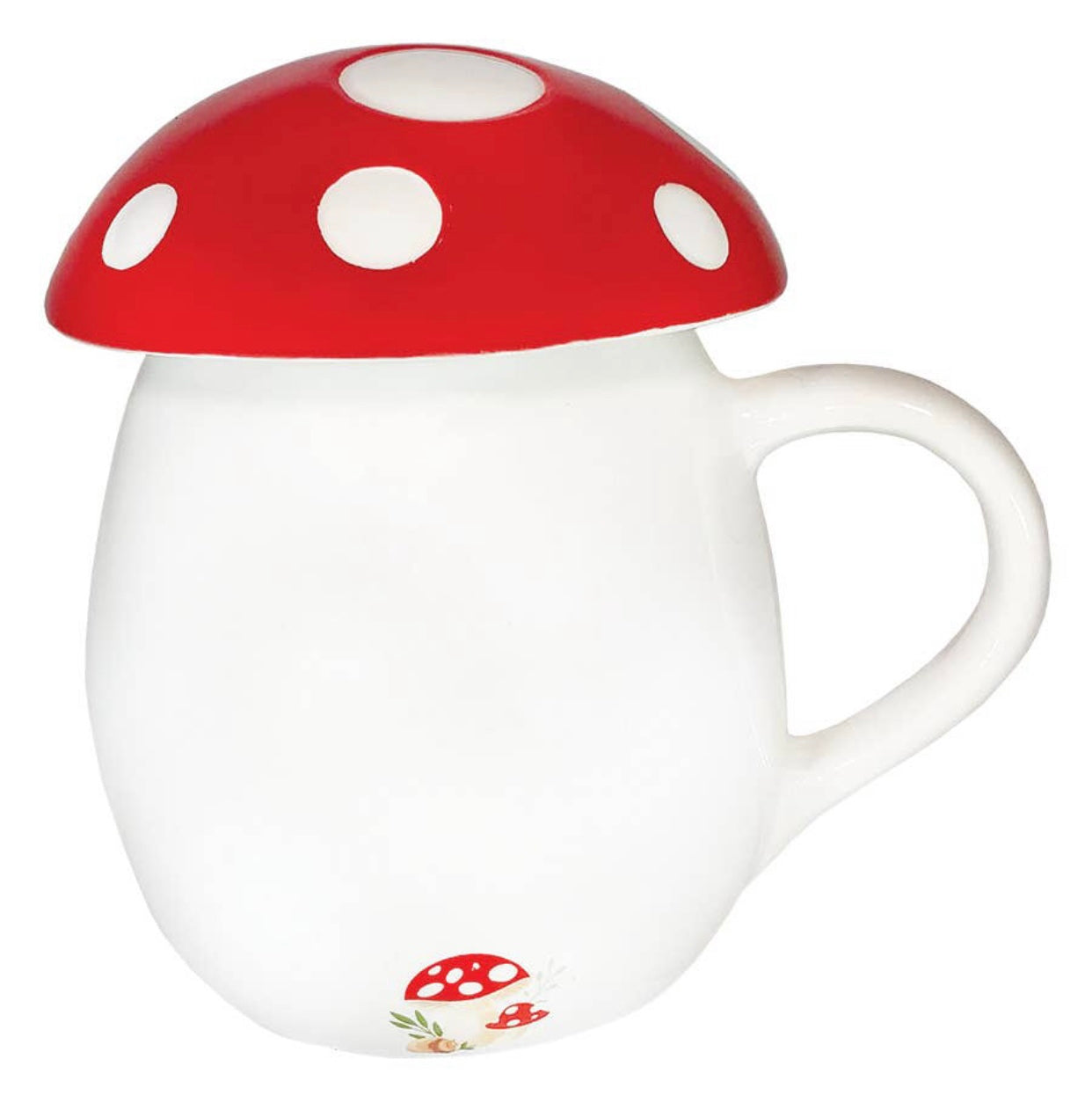 Mushroom 12 oz Mug w/ Lid