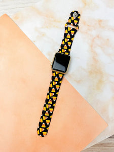Candy Corn Silicone Smart Watch Band