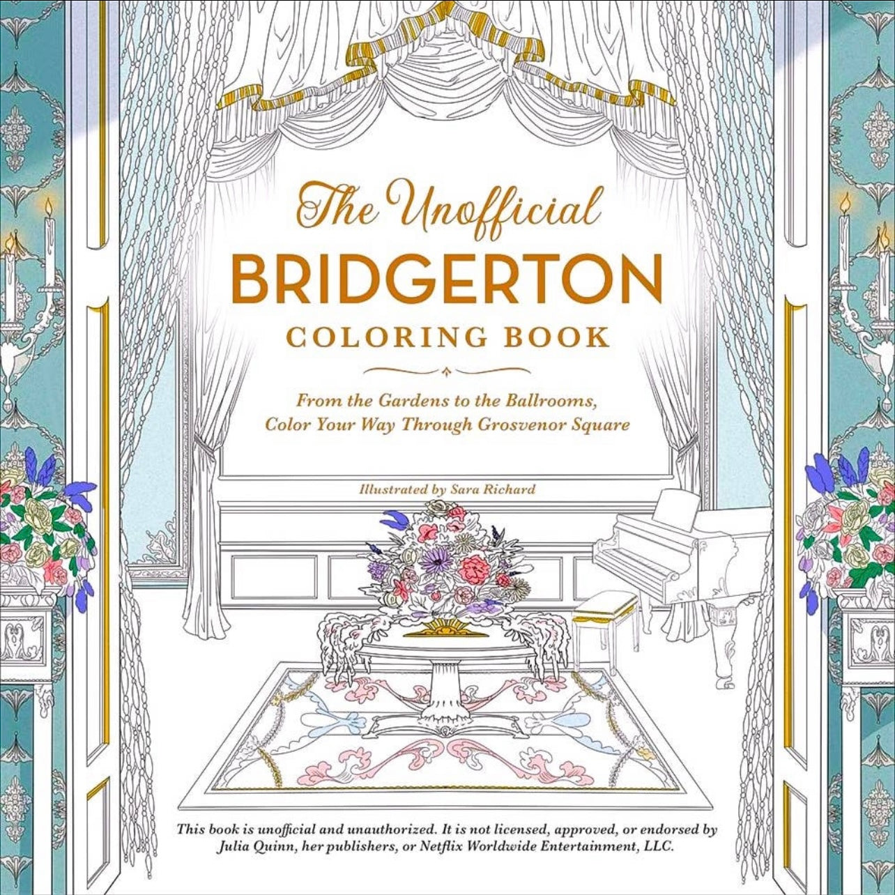 Bridgerton Coloring Book: From the Gardens to the Ballrooms – Quaintbox