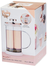 Load image into Gallery viewer, Riley Mini Glass Tea Pot Press 12oz
