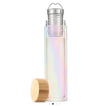 Load image into Gallery viewer, portable tea infuser glass water bottle 

