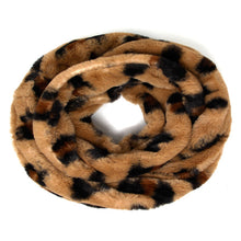 Load image into Gallery viewer, Fur Leopard Infinity Scarf

