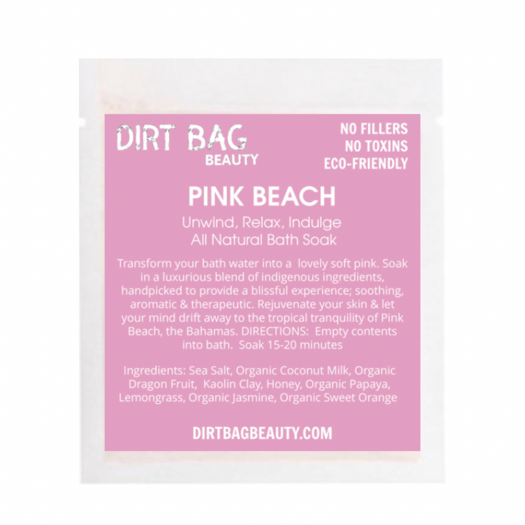 Pink Beach Bath Soak Single use