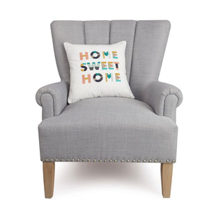 Home Sweet Home Embroidered Pillow